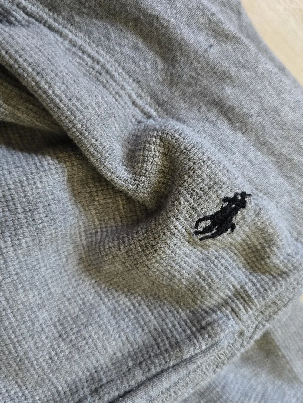 Polo Ralph Lauren Gray Waffle Knit Pants Size Medium